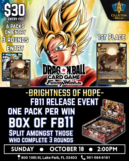 Dragon Ball Super Fusion World FB11 Release Event – October 18, 2026 (Sunday 2PM)