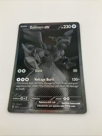 Zekrom ex Pokemon TCG Black Bolt 172/086  English Near Mint