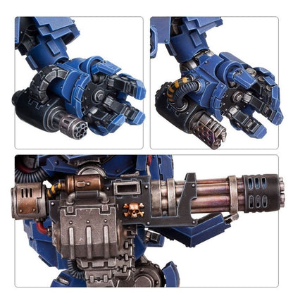Warhammer 40,000 Space Marines Primaris Redemptor Dreadnought Kit – Multi-Part Plastic Model with Weapons Options, 90mm Base & Transfer Sheet – Highly Customizable Tabletop Miniature