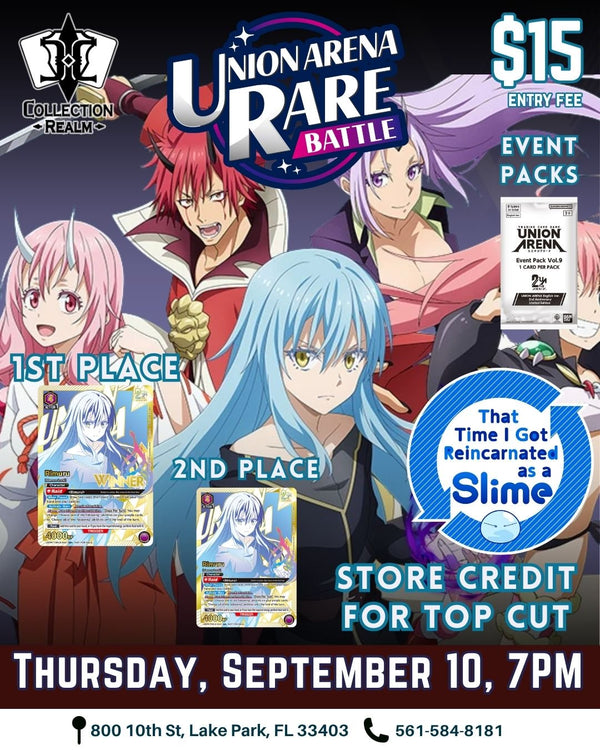 Union Arena TCG Rare Battle Tournament – September 10, 2026 (Thursday 7:00 PM)