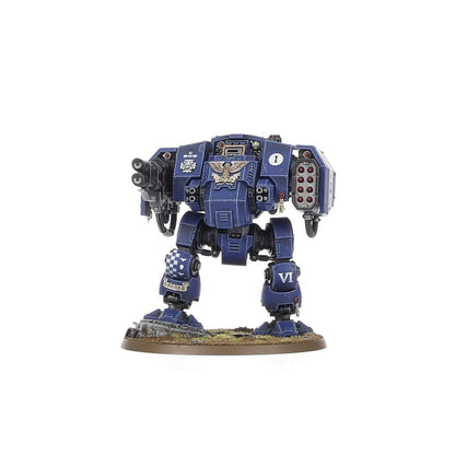 Warhammer 40K Space Marines Ballistus Dreadnought Miniature Model Kit – Heavy Weapons Combat Walker with Lascannons & Missile Launchers – Push-Fit Warhammer 40,000 Figure