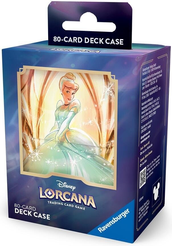 Disney Lorcana TCG Archazia's Island Cinderella Deck Box - 80 Sleeved Card Deck Case