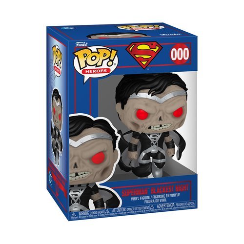 Superman Blackest Night #000 Funko Pop! Heroes DC Comics Shield Through the Ages - Approx. 4 1/2" Collectible Vinyl Figure Bundled with Display Box Protector Case - Estimated Arrival: Nov. 2025 (PRE-SALE)