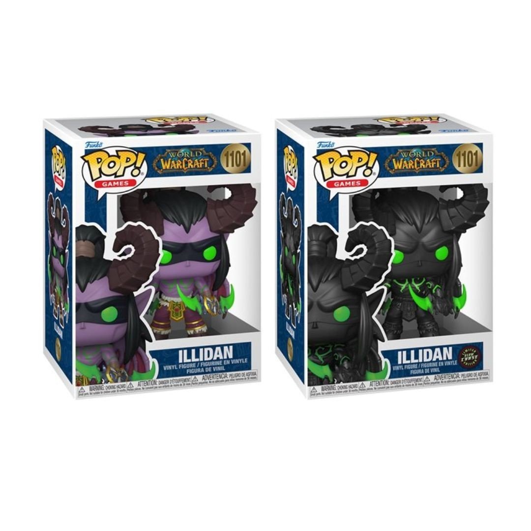 Illidan #1101 Funko Pop! Games World of Warcraft - Set of 2 (Glow Chase and Common) Collectible Vinyl Figures - Estimated Arrival: Aug. 2025 (PRE-SALE)