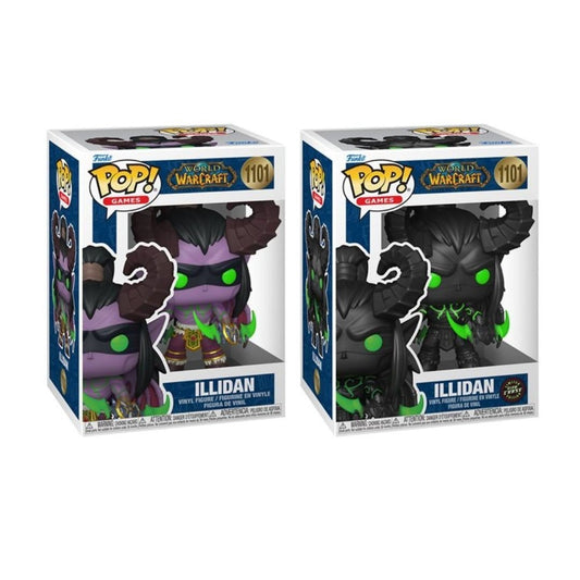 Illidan #1101 Funko Pop! Games World of Warcraft - Set of 2 (Glow Chase and Common) Collectible Vinyl Figures - Estimated Arrival: Aug. 2025 (PRE-SALE)