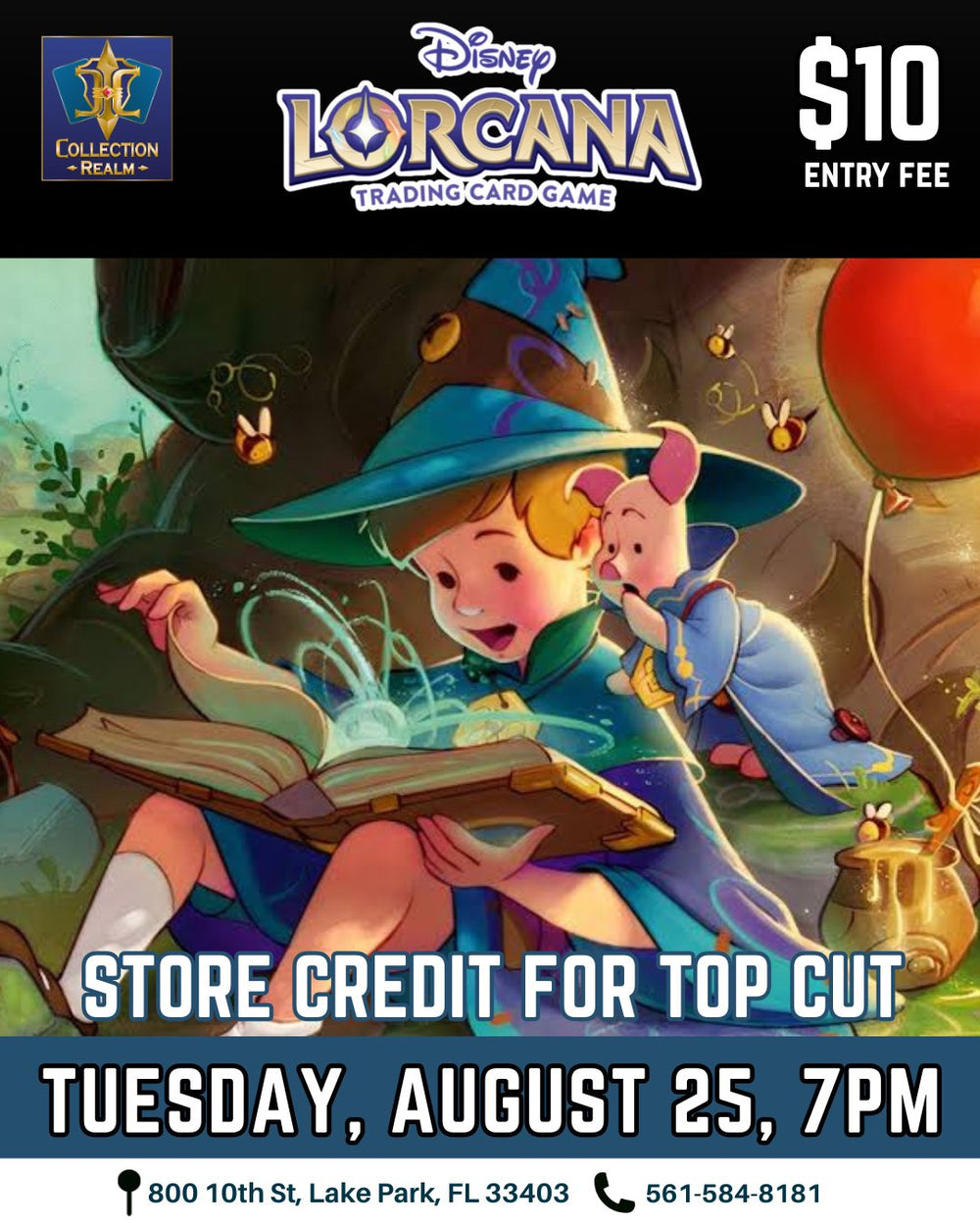 Disney Lorcana TCG Tournament – August 25, 2026 (Tuesday 7:00 PM)