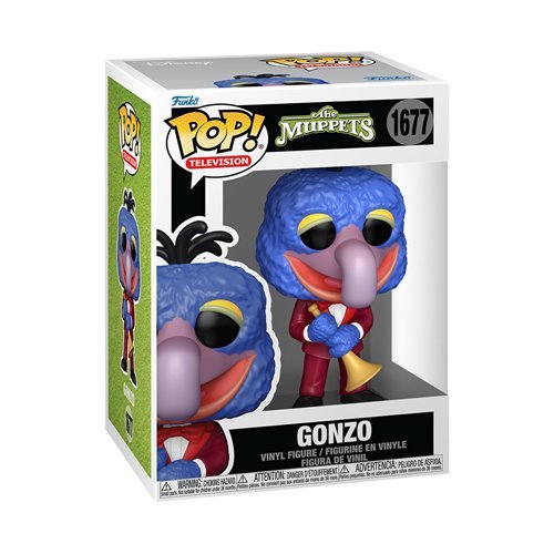 Gonzo #1677 Funko Pop! Television The Muppets - Approx. 3 3/4" Collectible Vinyl Figure Bundled with Display Box Protector Case - Estimated Arrival: Nov. 2025 (PRE-SALE)