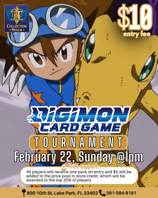 Digimon Card Game Tournament – Feb 22 (Sun) 1:00 PM