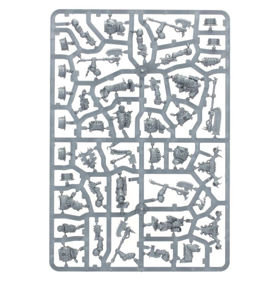Warhammer 40,000 World Eaters Khorne Berzerkers – 10 Chaos Infantry Miniatures with Chain Weapons, Customisable Plastic Figures for Warhammer 40K