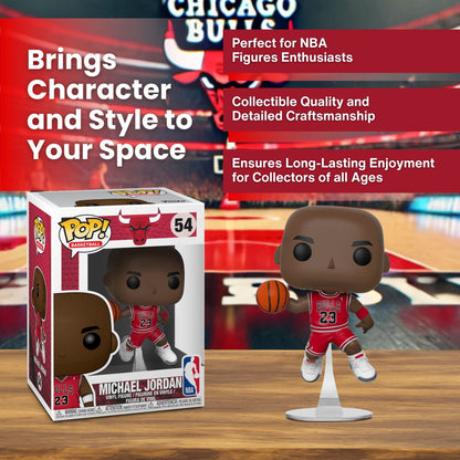 Michael Jordan Funko Pop! Basketball NBA Bulls - Approx. 3 3/4" Collectible Vinyl Figure #54 with Window Display Box