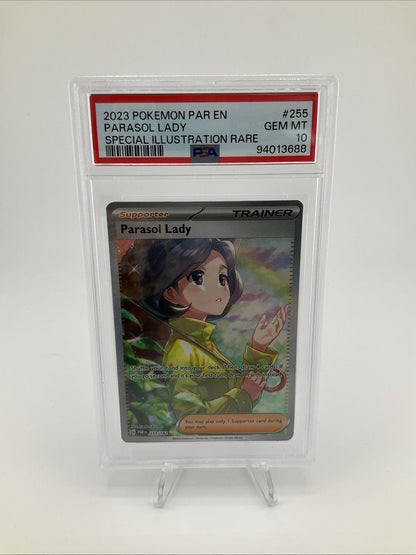 Pokemon Parasol Lady 255/182 Special Illustration Rare Paradox Rift PSA 10 GEM MINT