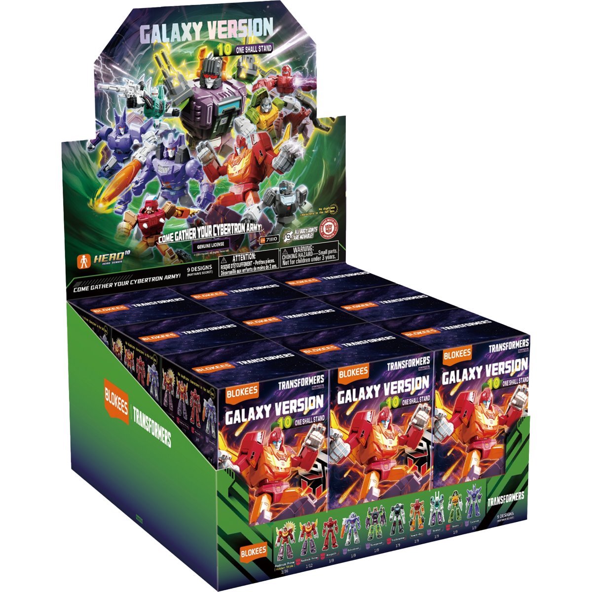 Transformers Galaxy Version 10 Blind Box Model Kit Case of 9