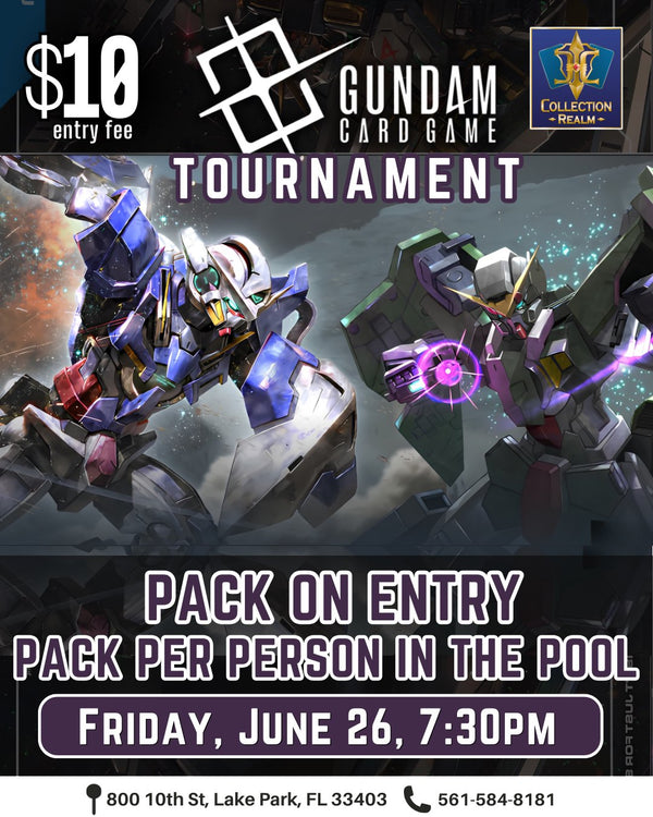Gundam Card Game Tournament – June 26, 2026 (Friday 7:30 PM)