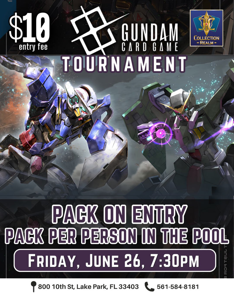 Gundam Card Game Tournament – June 26, 2026 (Friday 7:30 PM)