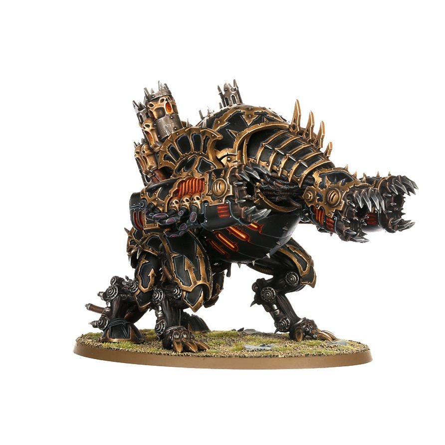 Warhammer 40K Chaos Space Marines Forgefiend Miniature Kit – Buildable Daemon Engine for Chaos Space Marines, World Eaters & Thousand Sons – Plastic Warhammer 40,000 Model Kit