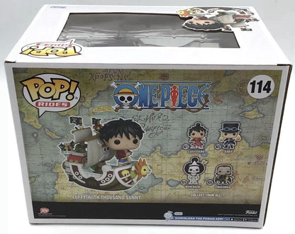 Funko Pop! Rides One Piece Luffy With Thousand Sunny #114 Winter Convention NIB