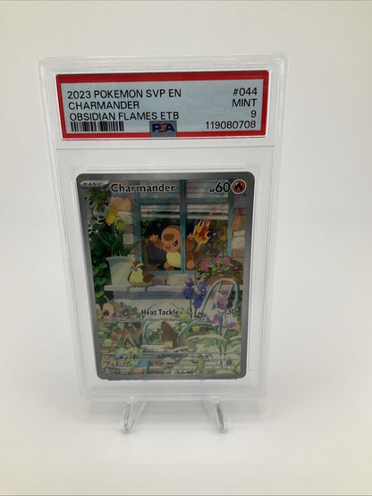 2023 POKEMON SVP EN-SV OBSIDIAN FLAMES ETB PROMO #044 CHARMANDER PSA 9 Mint