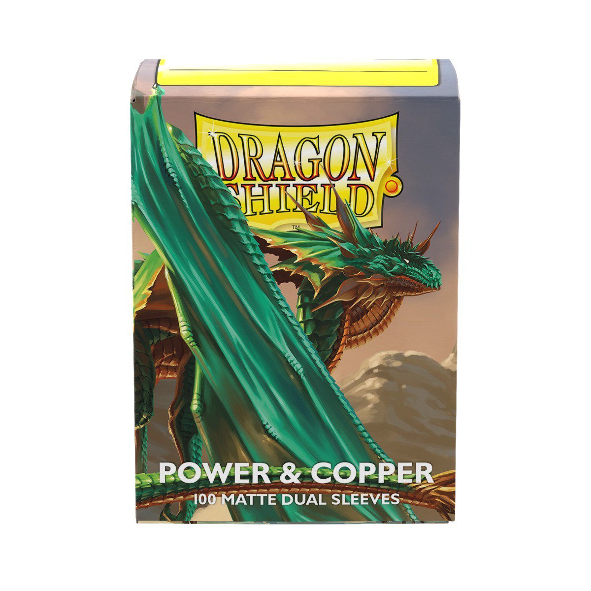 Dragon Shield Matte Dual Sleeves Power & Copper 100CT – Standard Size Card Sleeves with Opaque Dual-Layer Design, Textured Matte Back, Smooth Shuffle Feel for TCG Cards