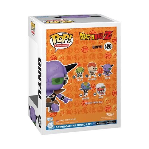 Ginyu Funko Pop! Animation Dragon Ball Z - Approx. 4" Collectible Glows In The Dark Entertainment Earth Exclusive Limited Edition Vinyl Figure #1493 with Window Display Box