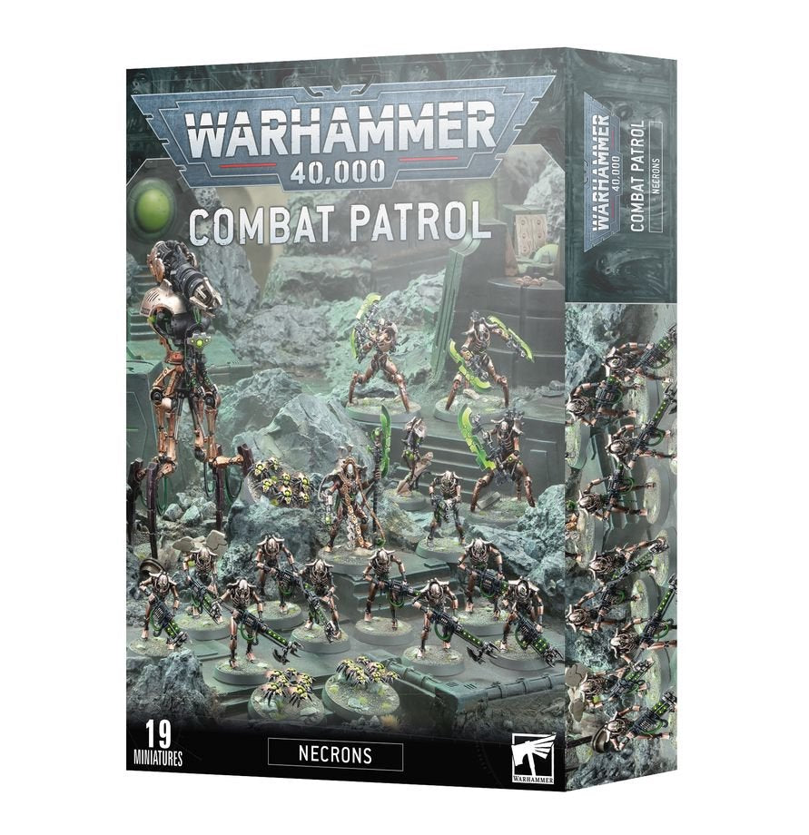 Warhammer 40K Combat Patrol Necrons Army Box Set – Games Workshop Warhammer 40,000 Miniatures Kit Featuring Necron Warriors, Canoptek Constructs & Destroyer Cult Units (PRE-ORDER)
