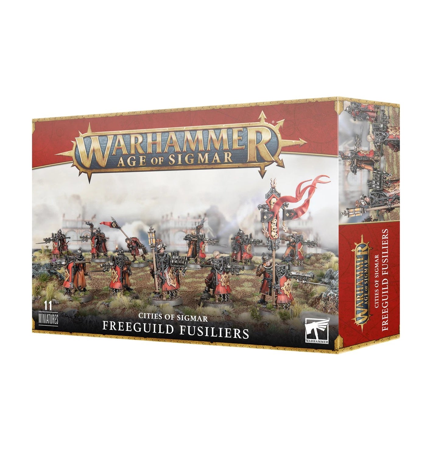 Warhammer AOS Cities of Sigmar: Freeguild Fusiliers- 11 Miniatures