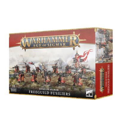 Warhammer AOS Cities of Sigmar: Freeguild Fusiliers- 11 Miniatures