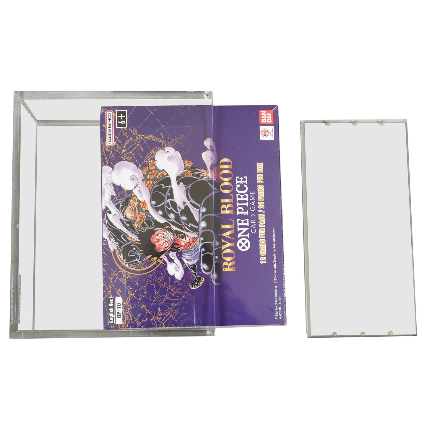 ER Acrylic Case Display for Bandai One Piece TCG Booster Box English – Clear Protective Storage Box, Durable Acrylic Cover for Collectible Card Game Display (148 x 68 x 122 mm Inner) (PREORDER - Release Date June)