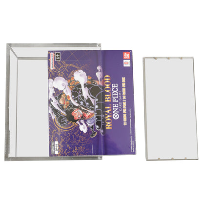 ER Acrylic Case Display for Bandai One Piece TCG Booster Box English – Clear Protective Storage Box, Durable Acrylic Cover for Collectible Card Game Display (148 x 68 x 122 mm Inner) (PREORDER - Release Date June)