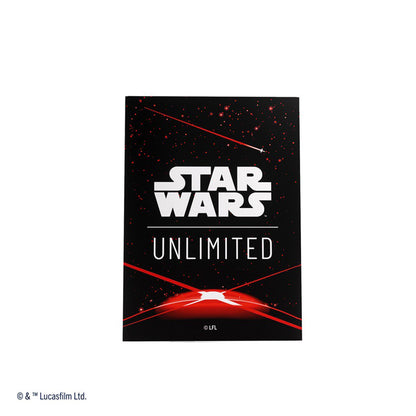 Star Wars: Unlimited Art Sleeves Cardback Red, 60 Matte Card Sleeves with 1 Clear Leader Sleeve, Officially Licensed Card Protectors for TCG, LCG and Standard Size Card Games