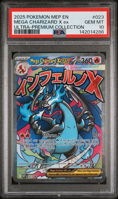 Pokemon Mega Charizard X EX PSA 10 4286 Graded Trading Card