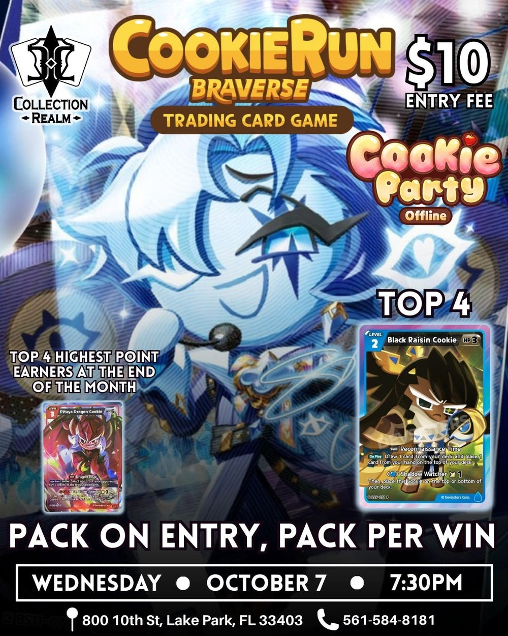 Cookie Run TCG Tournament – October 7, 2026 (Wednesday 7:30 PM)