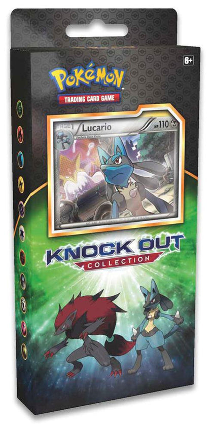 Pokémon Trading Card Game Knock Out Collection Lucario Bisharp and Zoroark with 2 Booster Packs