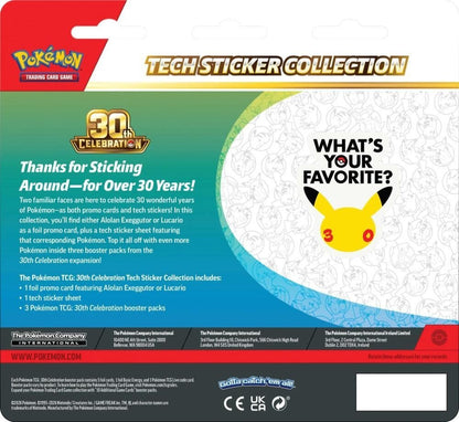 Pokémon TCG 30th Celebration Alolan Exeggutor Tech Sticker Collection PREORDER