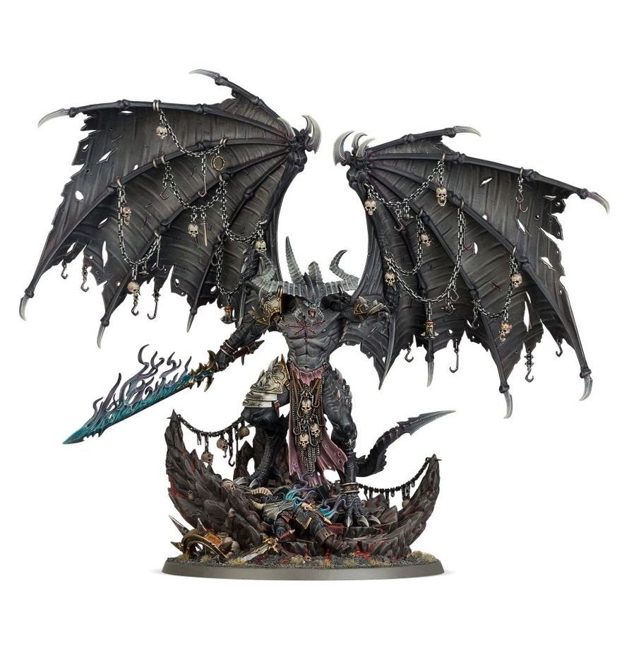 Warhammer Age of Sigmar Be’lakor The Dark Master Miniature Model Kit – Chaos Daemon Prince Collectible Figure for Warhammer Age of Sigmar & Warhammer 40,000 (PRE-ORDER)