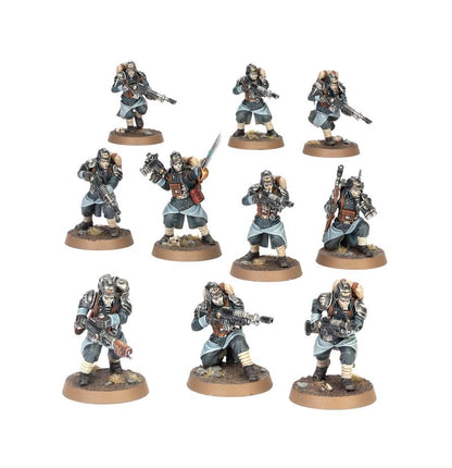 Warhammer 40,000 Astra Militarum Death Korps of Krieg Miniatures Set – 10 Customizable Plastic Soldiers with Transfer Sheet for Warhammer 40K (PRE-ORDER)