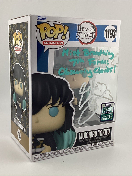 Funko Pop! Muichiro Tokito #1193 - 2022 Funkon LE - Signed By Griffin Burns