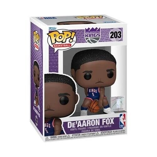 De Aaron Fox (City Edition 2024) Funko Pop! NBA Sacramento Kings - Approx. 3 3/4" Collectible Vinyl Figures #203 with Display Box Protector Case (PRE-SALE)