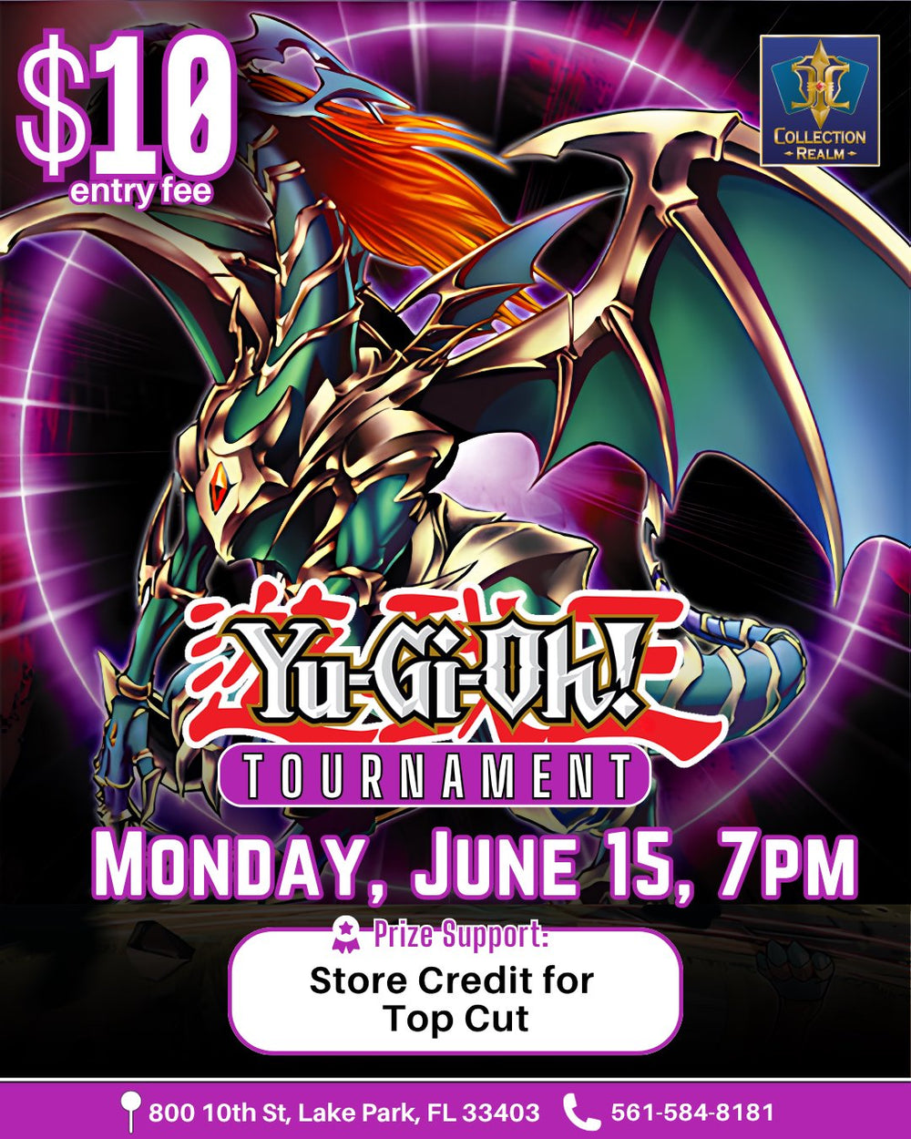 Yu-Gi-Oh! TCG Weekly Tournament – June 15, 2026 (Monday)