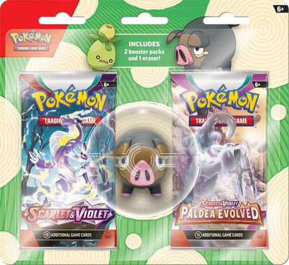 Pokemon TCG Scarlet and Violet Paldea Evolved Back to School Eraser Blister