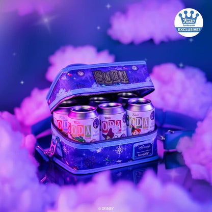 Peter Pan Funko Soda! Fly Away to Neverland - 6-Piece Set of Approx. 4" Vinyl Figures in Collectible Soda Cans (Chance of 1 Chase Variant) with an 8" Cooler Bag