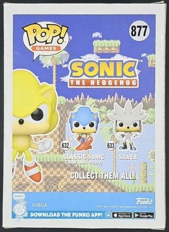 Funko Pop! ~ Sonic the Hedgehog ~ Super Sonic First Appearance ~ GID ~ SDCC