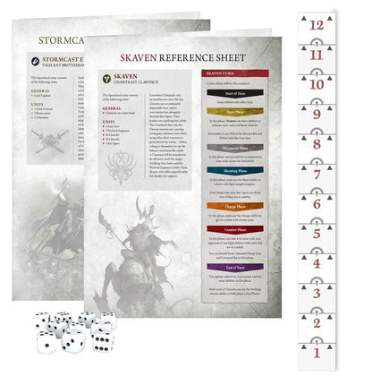 Warhammer Age of Sigmar: Ultimate Starter Set – Spearhead Starter Box with Stormcast Eternals & Skaven, 37 Push-Fit Miniatures, Gaming Mat, Dice & Rulebooks (PRE-ORDER)