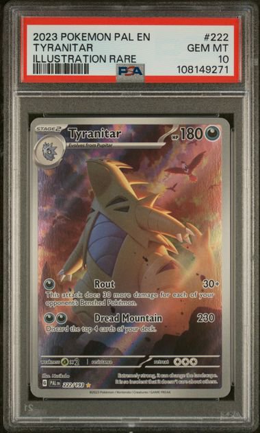 Pokemon Tyranitar PAL IR PSA 10 9271
