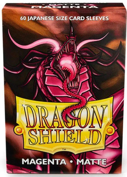 Dragon Shield Japanese Matte Magenta Sleeves, 60 Count, Standard Protection Sleeves for Japanese Size Trading Cards, Yu-Gi-Oh! and Cardfight!! Vanguard