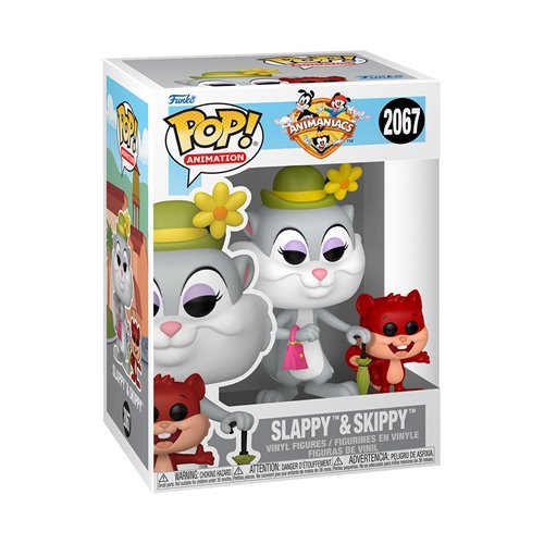 Slappy & Skippy #2067 Buddy Funko Pop! Animation Animaniacs - Approx. 4" (Slappy) and 1 1/2" (Skippy) Collectible Vinyl Figures Bundled with Display Box Protector Case - Estimated Arrival: Nov. 2025 (PRE-SALE)