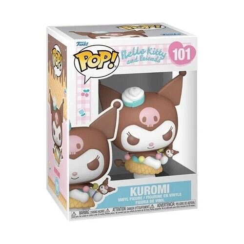 Funko Pop! Hello Kitty and Friend Wave 7 - Set of 5 (My Melody (Ice Cream) #103, Tuxedosam (Ice Cream) #102, Kuromi (Ice Cream) #101, Cinnamoroll (Ice Cream) #100, and Hello Kitty (Ice Cream) #99) Collectible Vinyl Figures