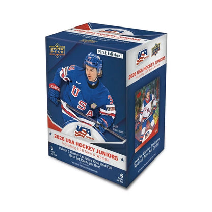 2026 Upper Deck Team USA Juniors Hockey Debut Edition Blaster Box