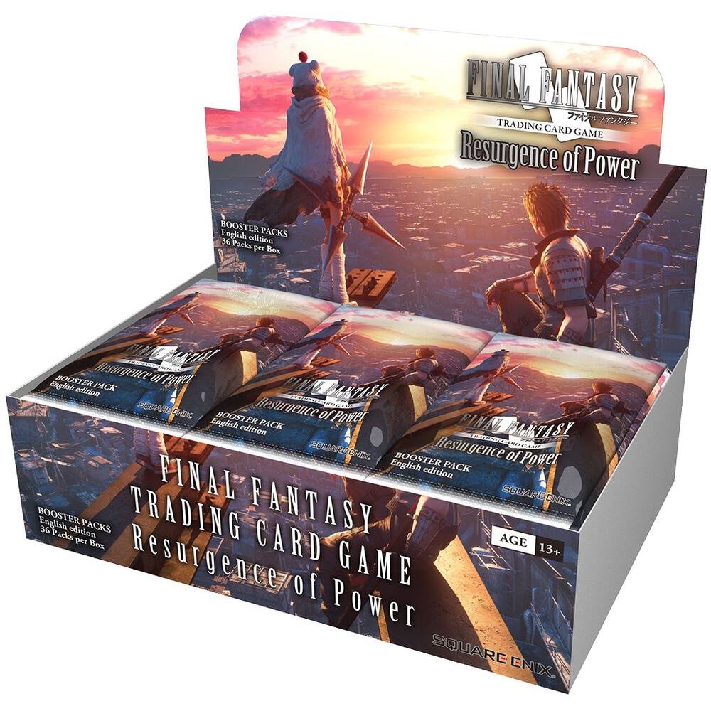 Final Fantasy TCG Resurgence Booster Box sealed trading card game set with 36 packs