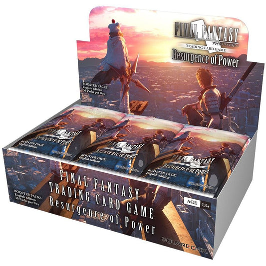 Final Fantasy TCG Resurgence Booster Box sealed trading card game set with 36 packs
