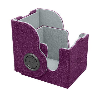 Dragon Shield Dragon Lock System Deck Box 100+ Purple & Frost for Standard Size Trading Cards, Magnetic Deck Case with Display Window Holds 130 Single-Sleeved Cards (PREORDER - Release Date July 10, 2026)